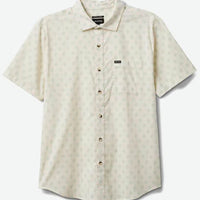 Chemise Charter Print S/S Wvn - Off White/Jade