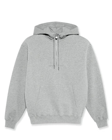 Half Zip Hoodie - Heather Grey