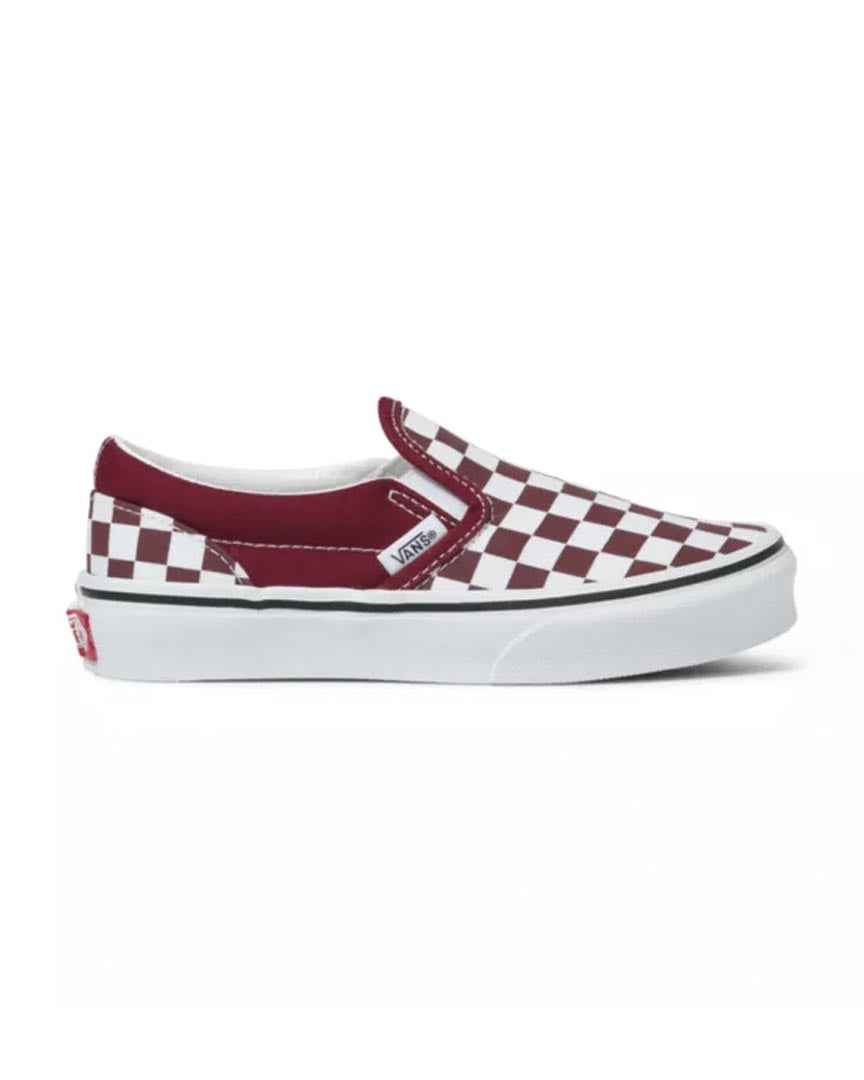 Souliers Classic Slip-On - Checker/Red