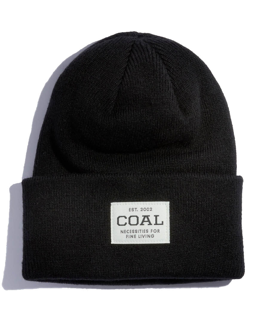 Uniform Recycled Knit Cuff Beanie - Black