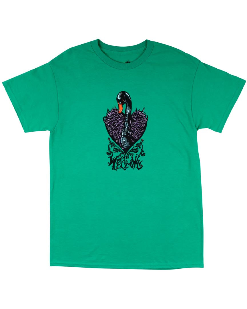 T-shirt Black Swan - Kelly Green