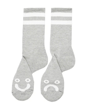 Bas Happy Sad Socks - Heater Grey