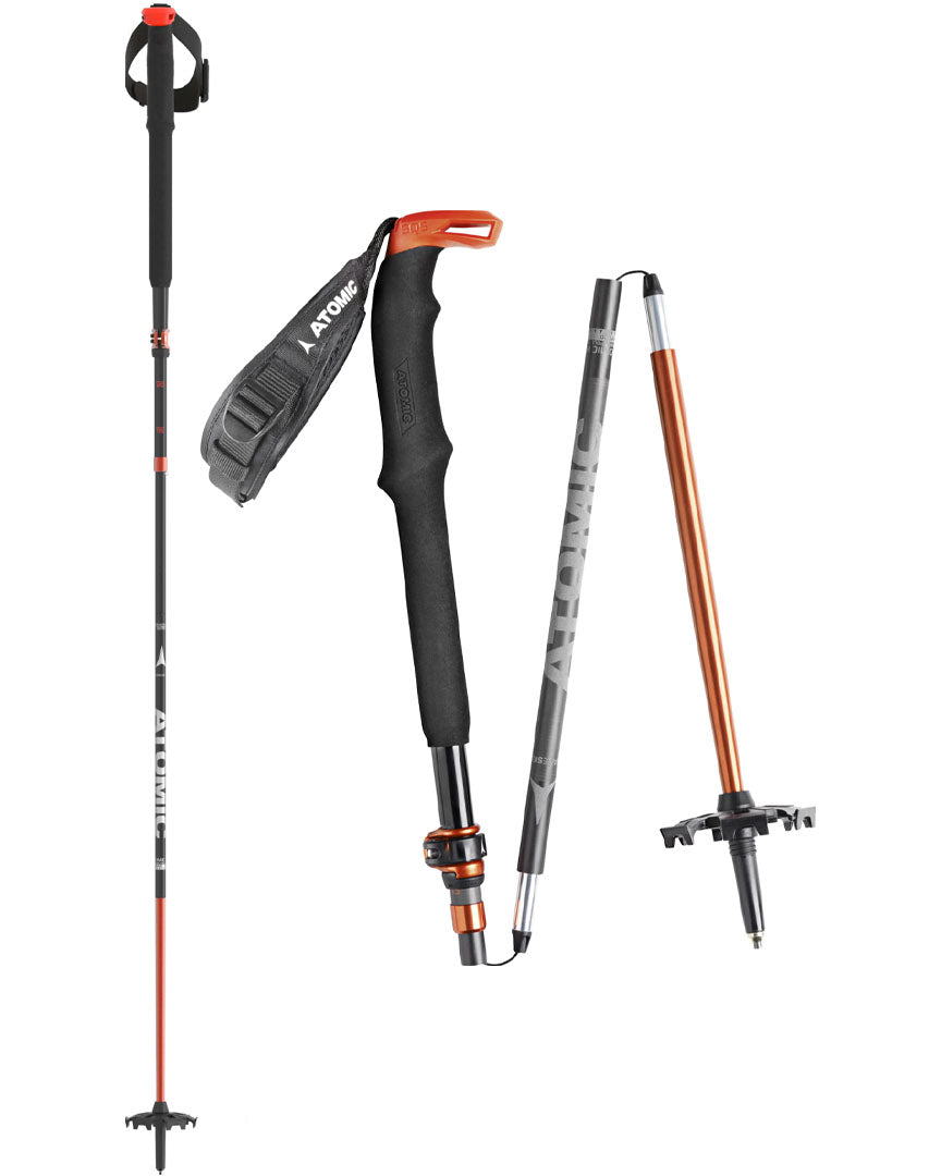 Ski Touring poles Bct Mountaineering Carbon Foldable Touring - Carbon