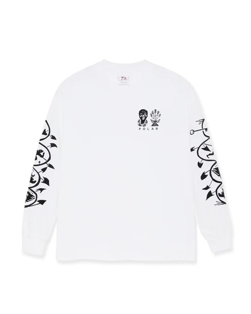 Spiral Long Sleeve T-Shirt - White