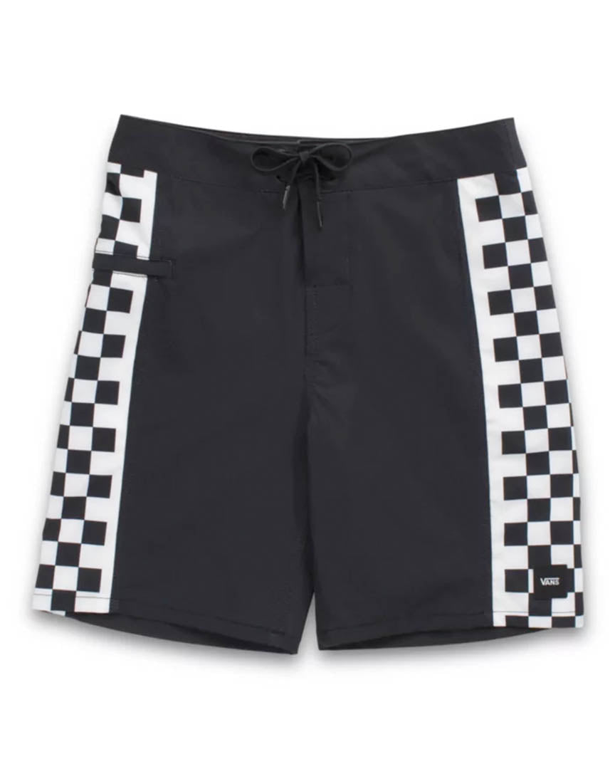 Kids Sidelines Boardshorts - Black/Checkerboard