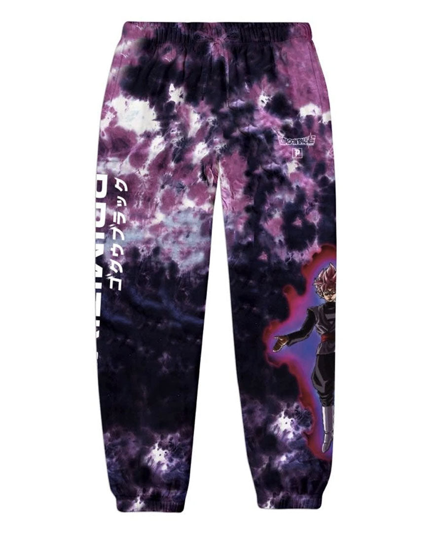 Goku Black Rose Washed Sweatpants - Black/Rose