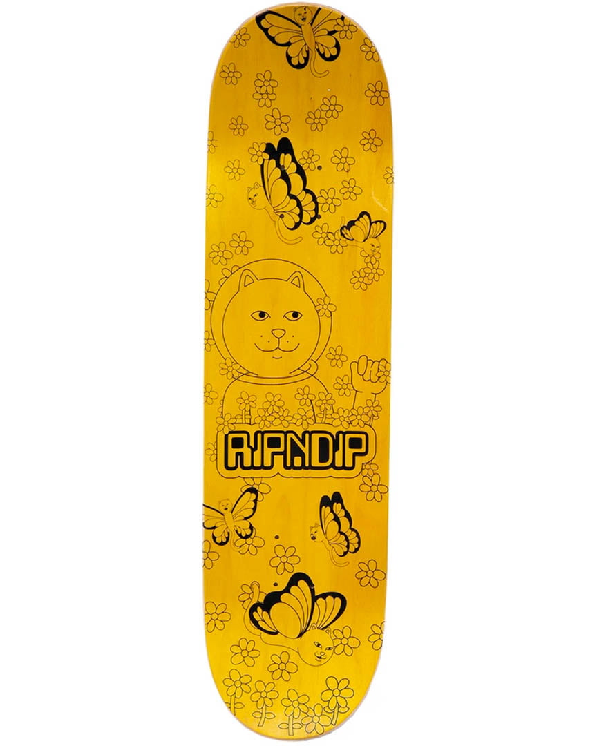 Butterfly Skateboard Deck Lavender