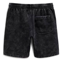 Mineral Wash Loose Fleece Shorts - Black