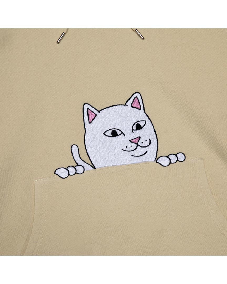 Peek A Nermal Hoodie Tan
