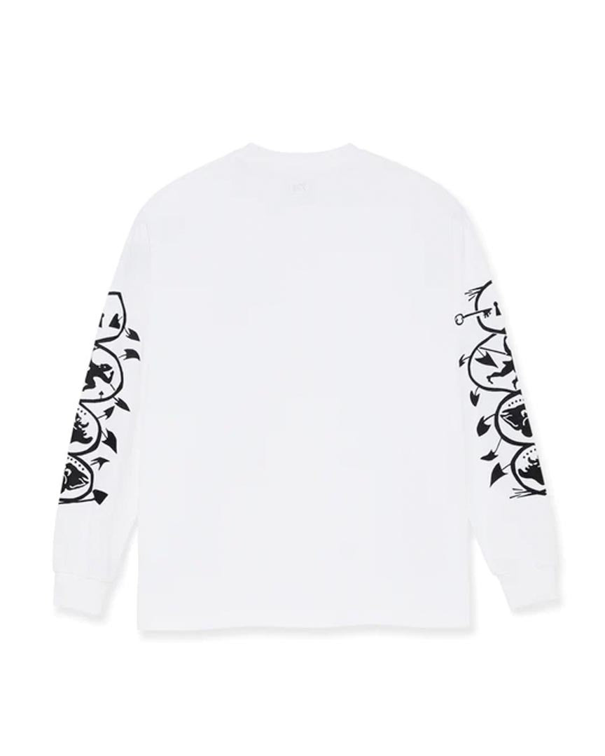 Spiral Long Sleeve T-Shirt - White