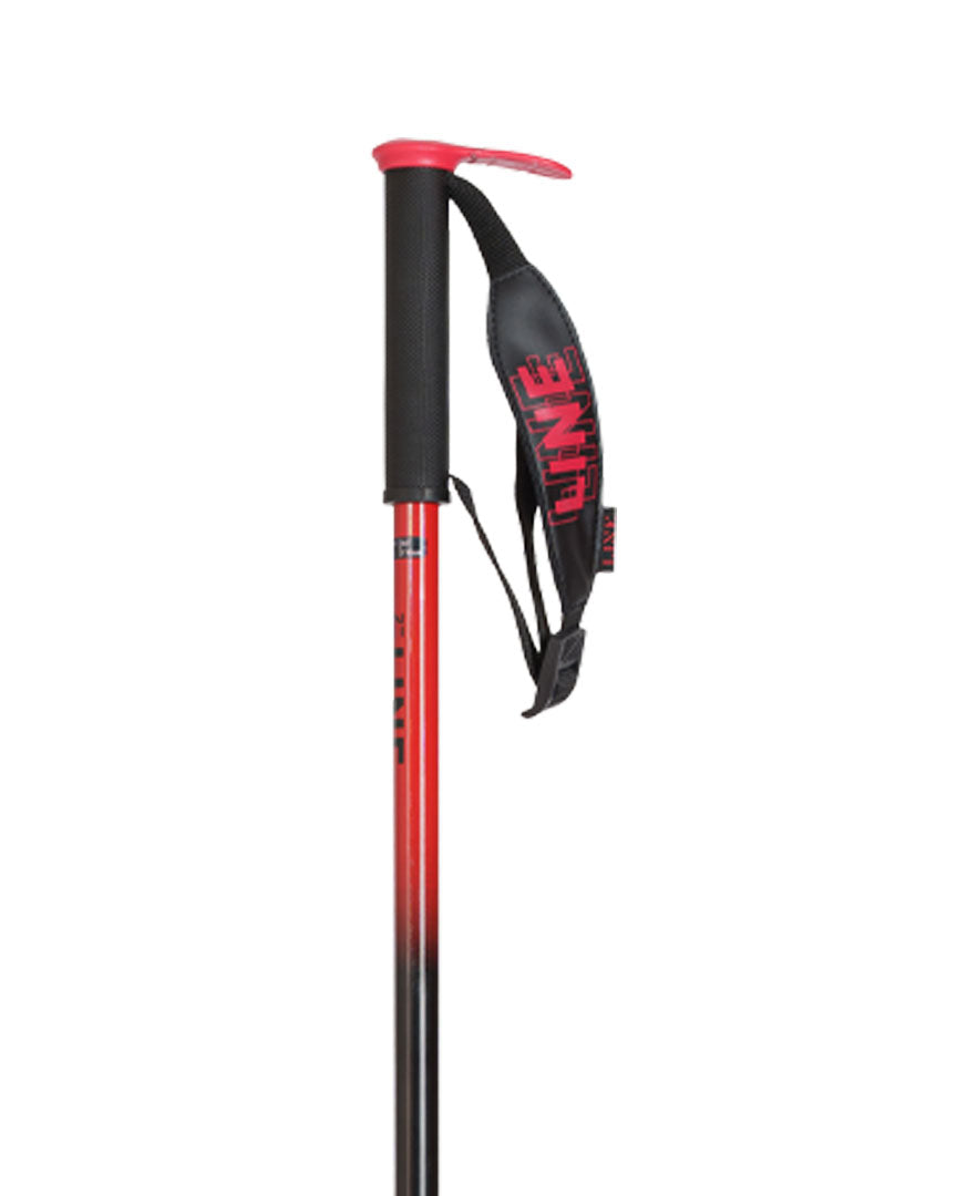 Line Pin Ski Poles - Black Red