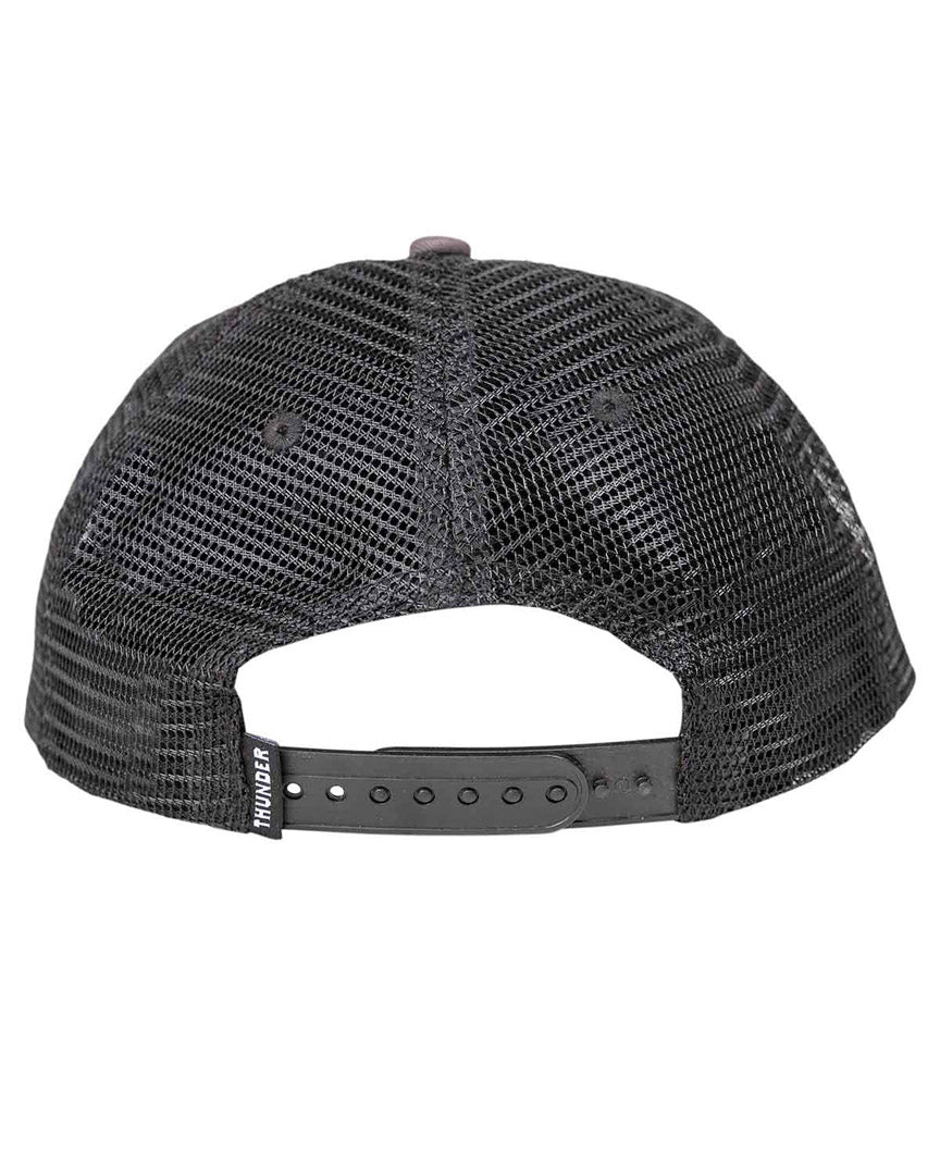 Casquette Script Patch Snapback - Charcoal\Black