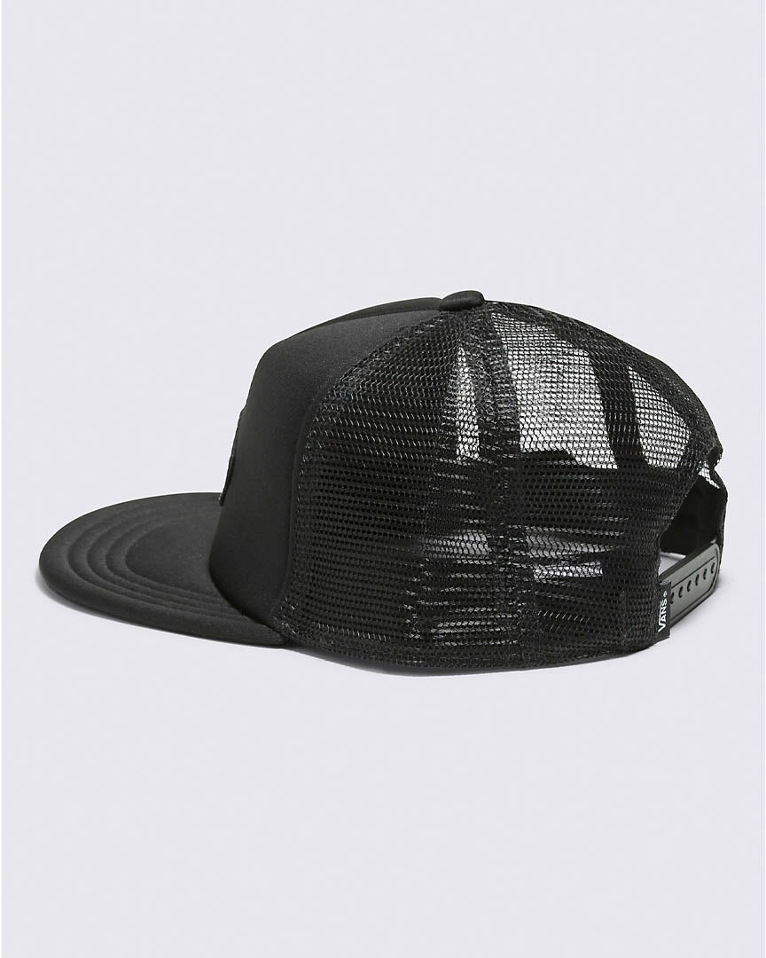 Boy Classic Patch Trucker Hat - Black/Black