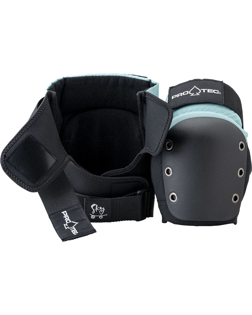 Junior 3 Pack Pad Sets Protective Gear - Sky Brown / Blue Black