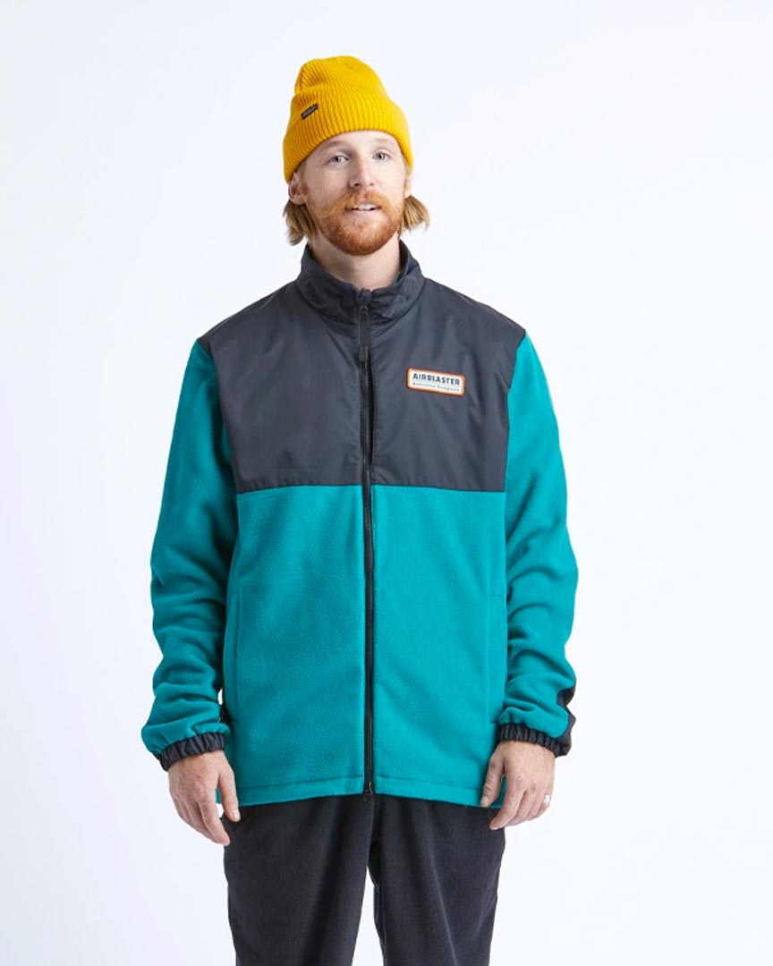 Transit Hybrid Fleece Sweatshirt - Teal Black