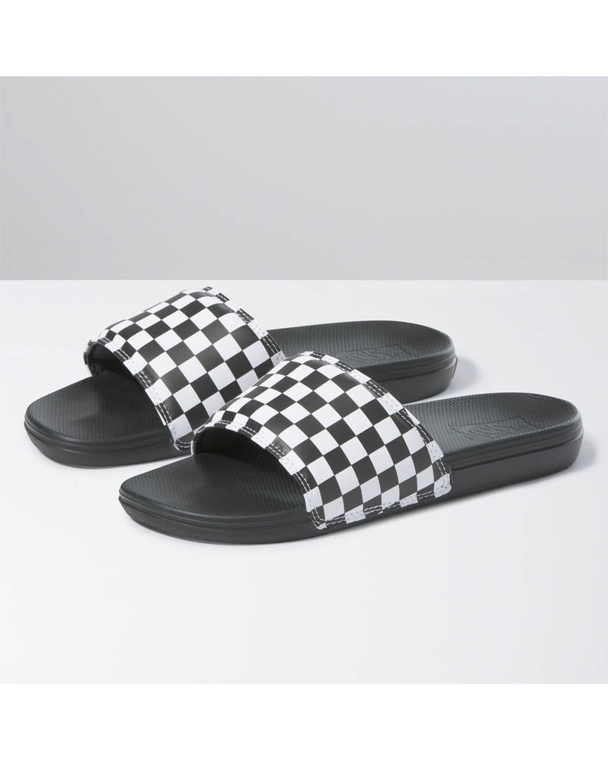 La Costa Slide-On Sandals - Checkerboard