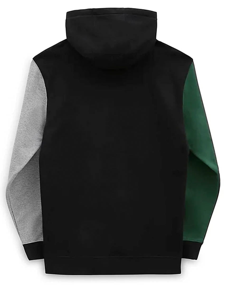 Hoodie Colorblock Pull Over - Black/Eden