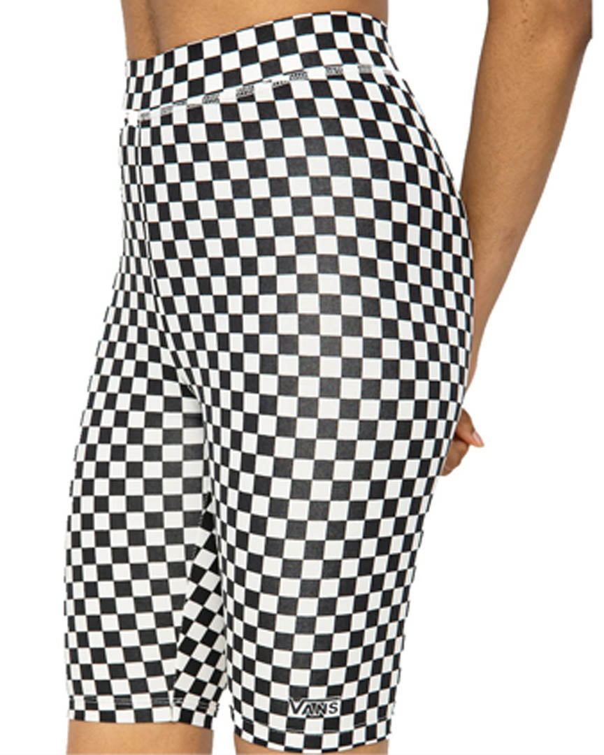 Wmn Flying V Print Shorts - Black/White