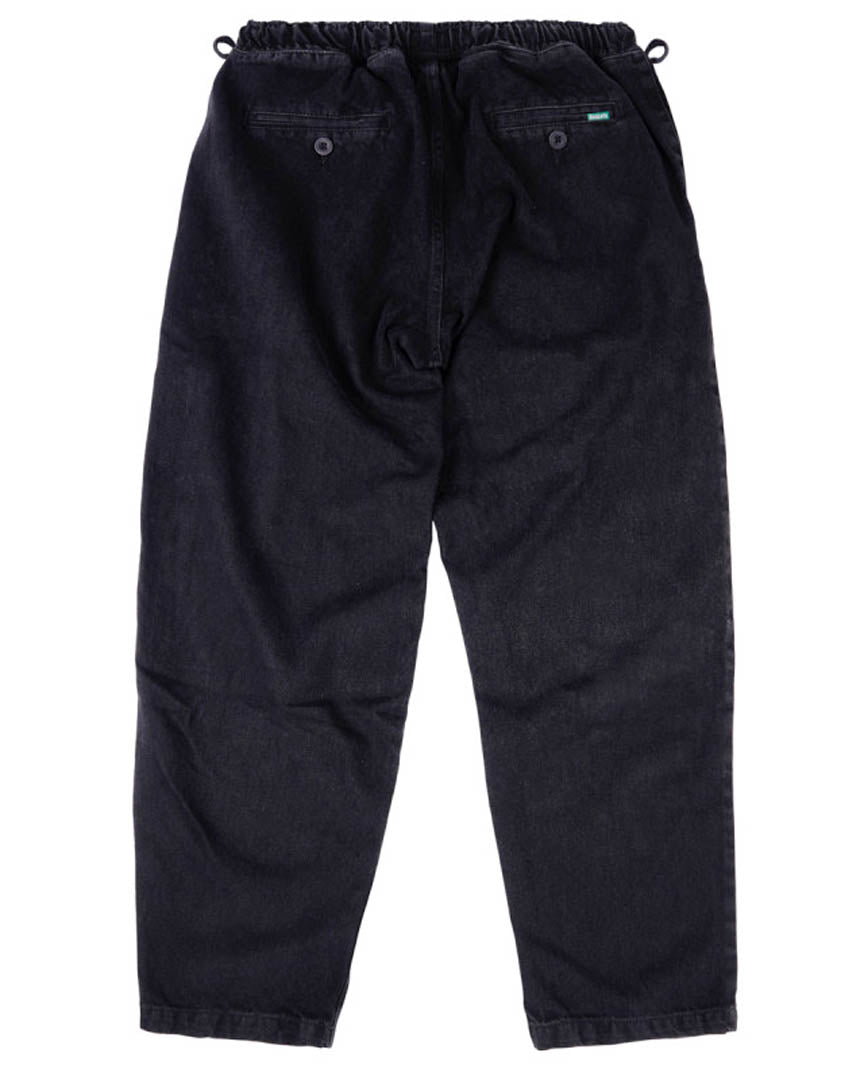 Loose Pants Pants - Black Denim