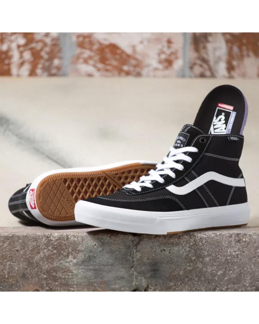 Souliers Crockett High - Black/White