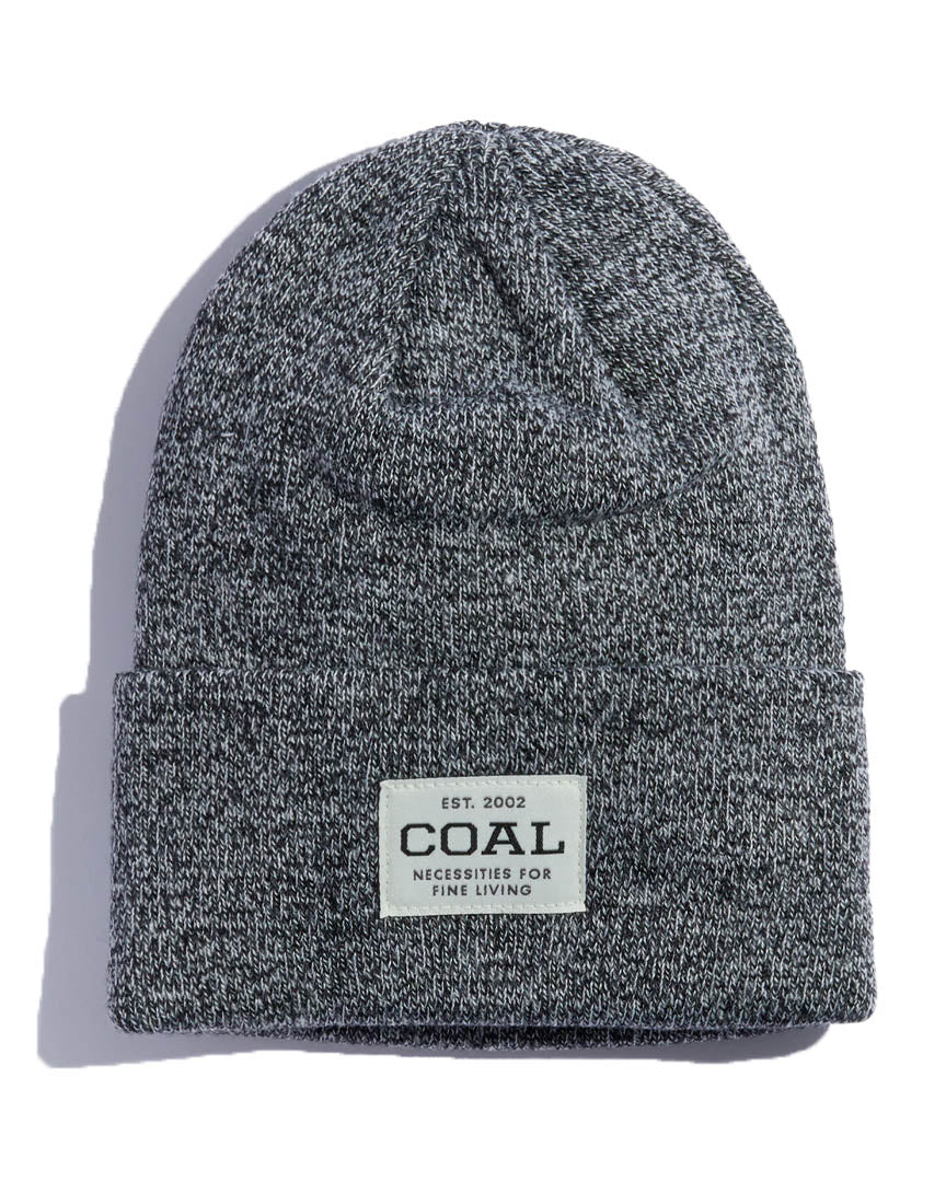 Uniform Recycled Knit Cuff Beanie - Black Marl