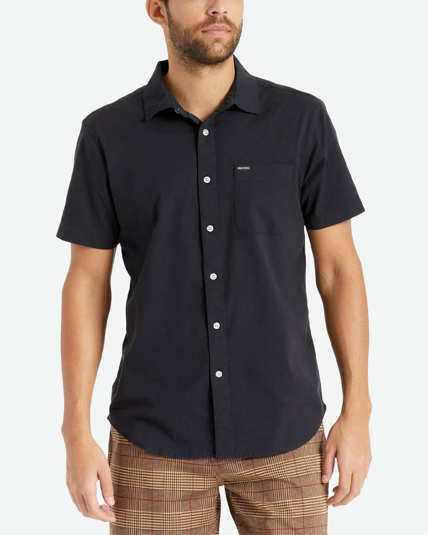Charter Oxford S/S Woven Shirt - Black