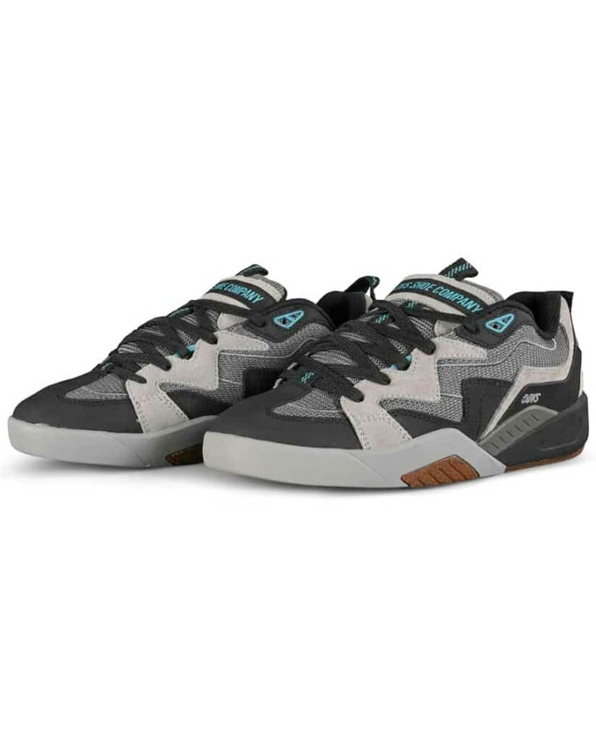 Devious Shoes - Charcoal Black Turquoise Nubuck