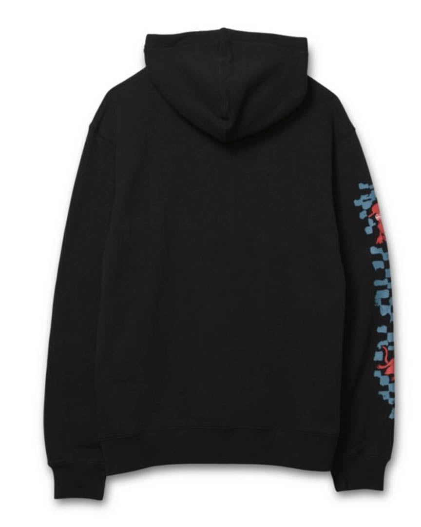 Hoodie Krooked By Natas For Ray - Black