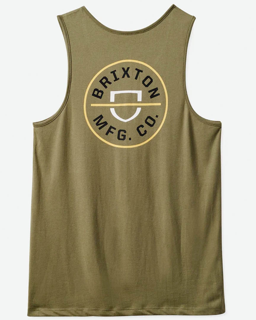 Crest Tank Top - Olive