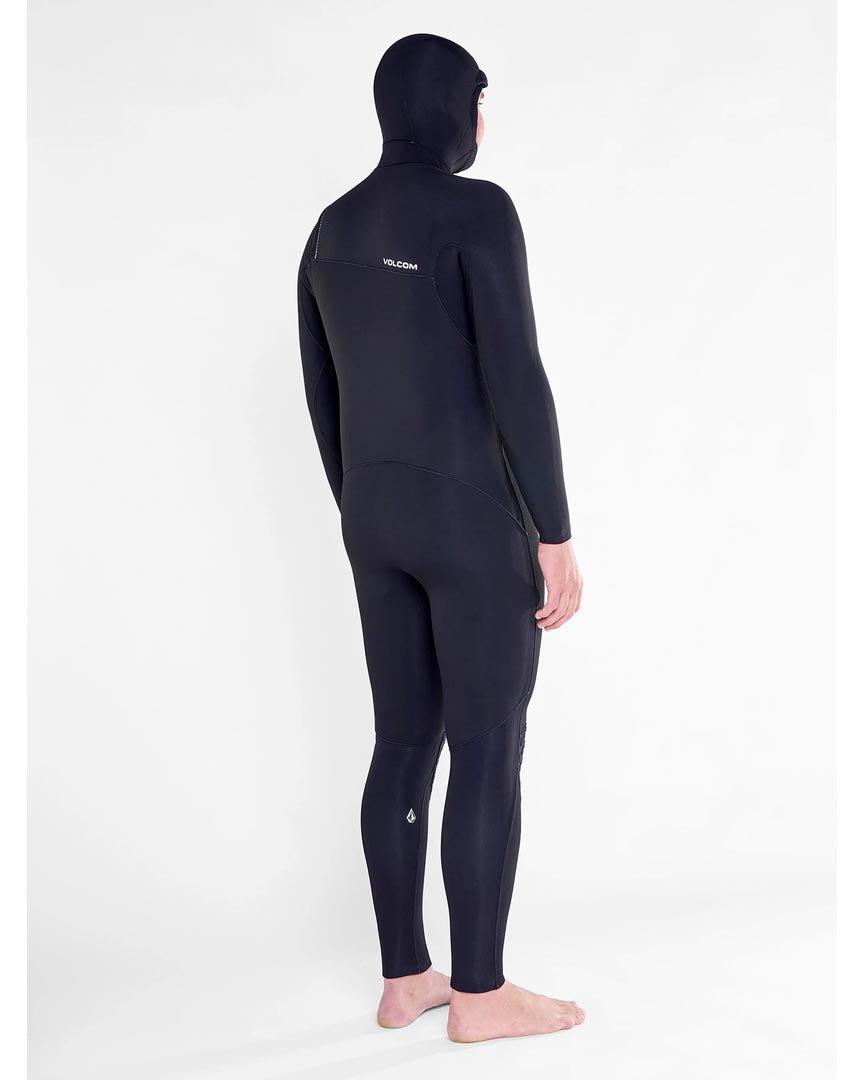 Wetsuit 4/3Mm Hooded Chestzip Full - Black