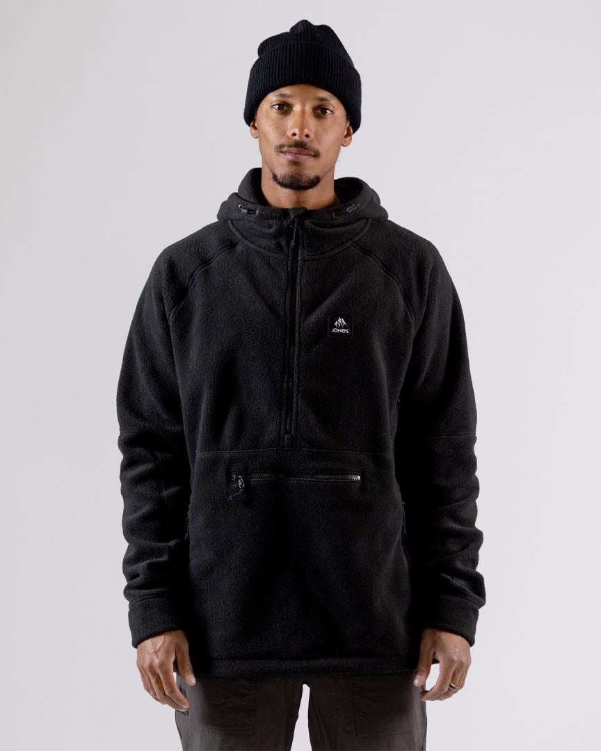 MTN Surf Recycled Fleece Hoodie - Black