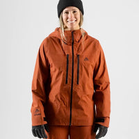 Women's Shralpinist Stretch Recycled Jacket - Obsidian Red