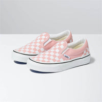 Souliers Classic Slip-On - Checker/Pink