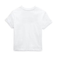 Girls Leopard Flying V T-Shirt - White