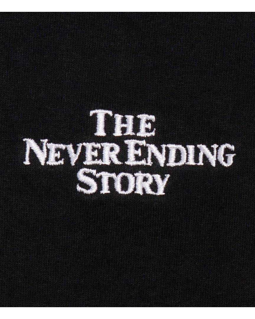Embroidered Never Ending T-Shirt - Black