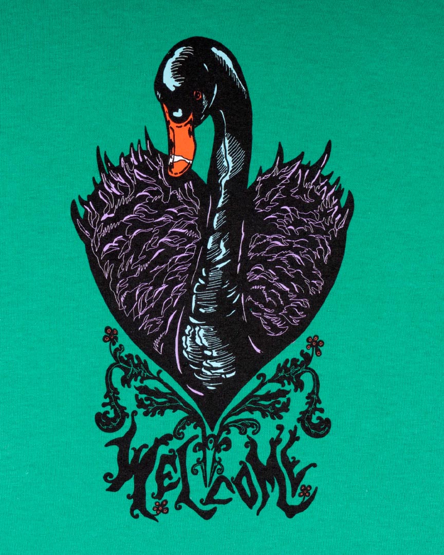 Black Swan T-Shirt - Kelly Green