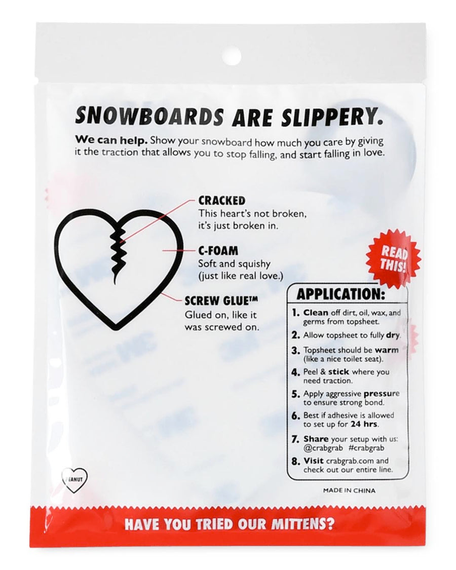Mega Hearts Snow Traction Pad - Red