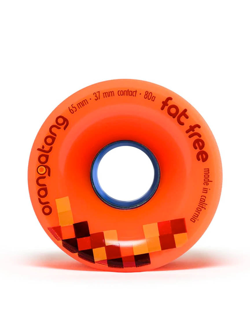 Fat Free Longboard Wheels - Orange