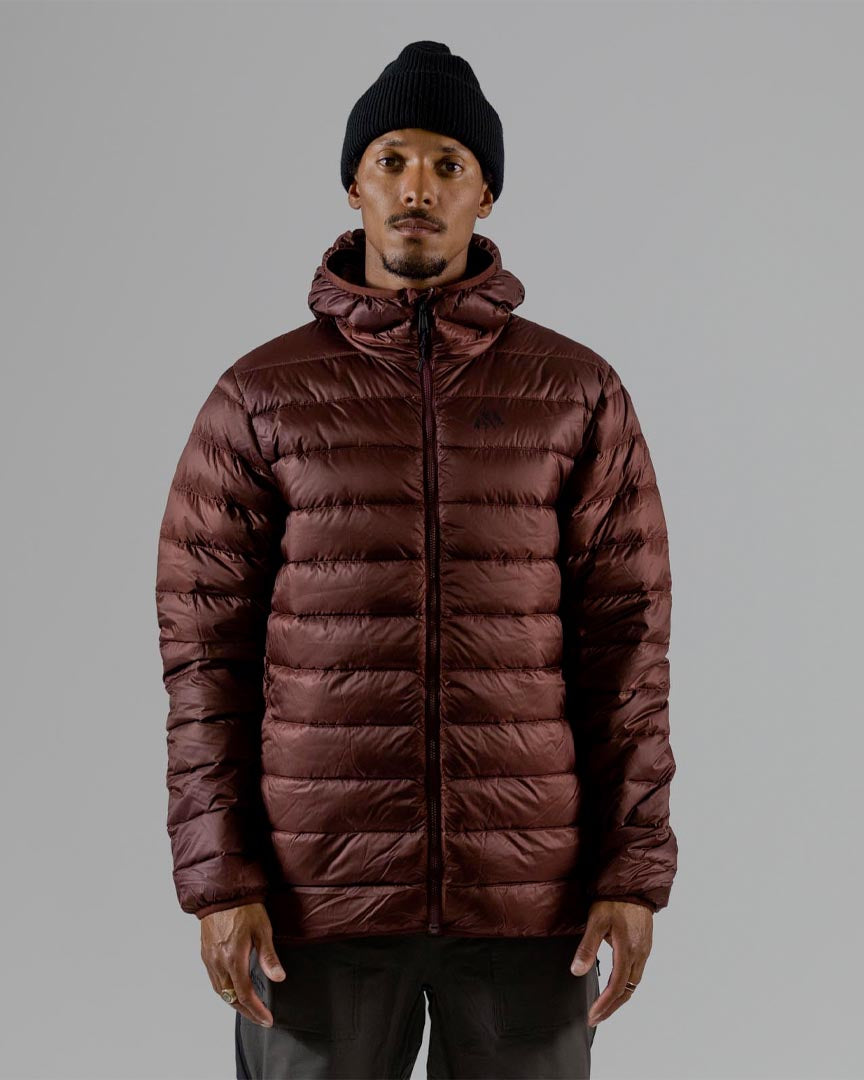 Re-up Down Puffy Hoody Winter Jacket - Vulcan Red