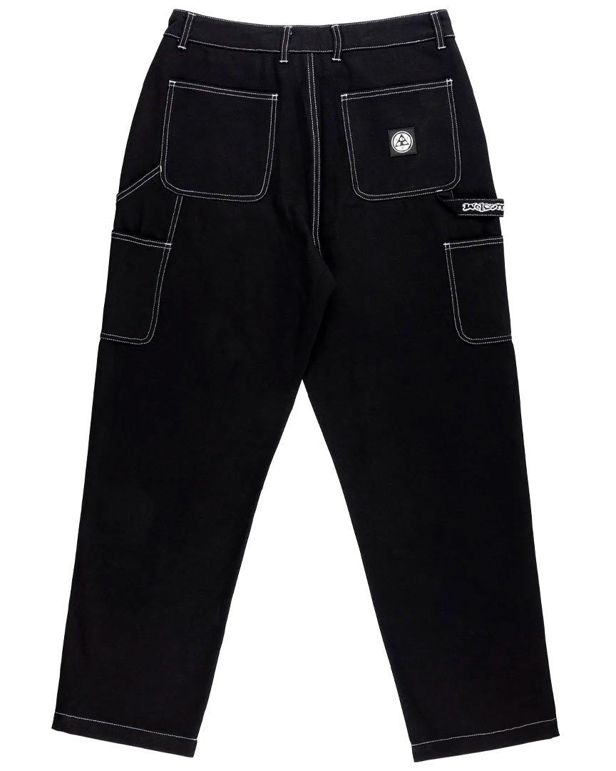 Brace Double Knee Canvas Pants - Black