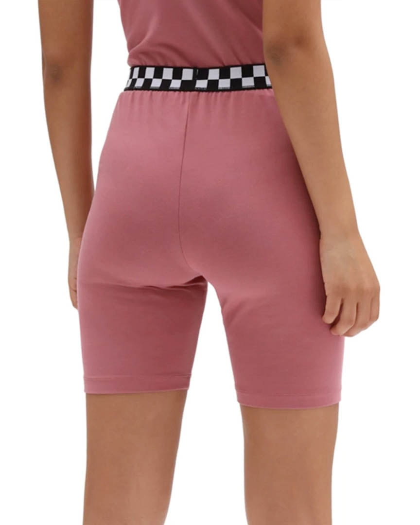 Wms Checkerboard Legging Shorts - Deco Rose