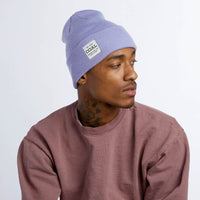 Uniform Mid Recycled Knit Cuff Beanie - Lilac