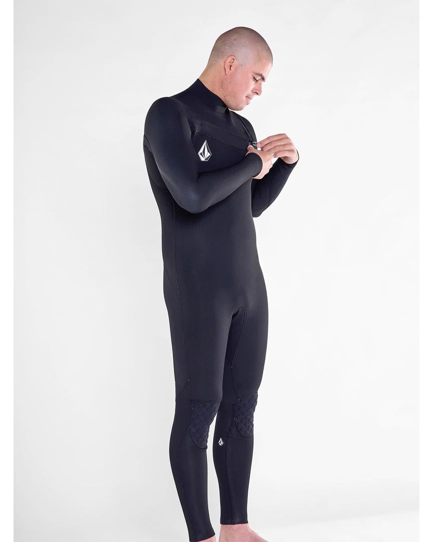 4/3 Chest Zip Fullsuit Wetsuit - Black
