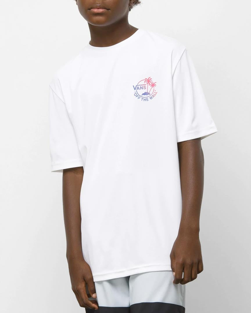 Dual Palm Sun Shirt Ss T-Shirt - White