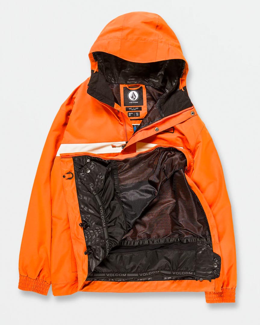 Longo Pullover Winter Jacket - Orange Shock