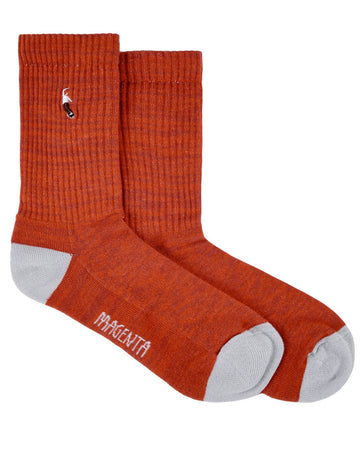 Magenta Pws Socks - Auburn