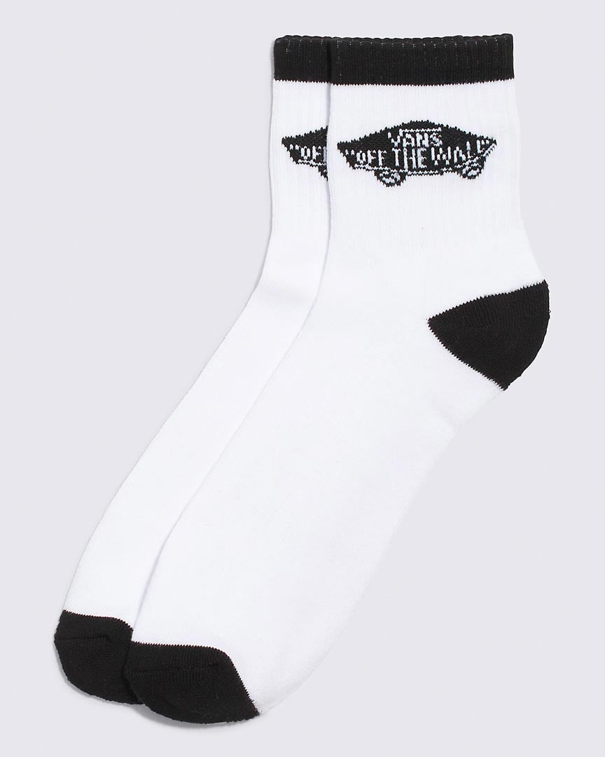 Art Half Crew Socks - White/Black