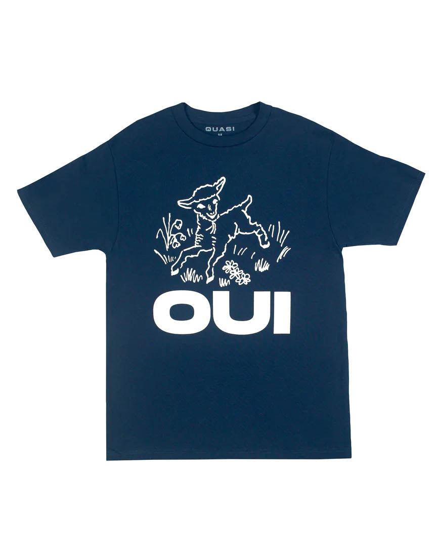 Oui Tee T-Shirt - Navy