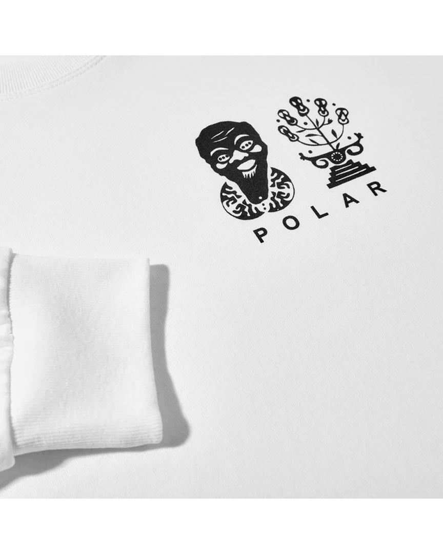 Spiral Long Sleeve T-Shirt - White