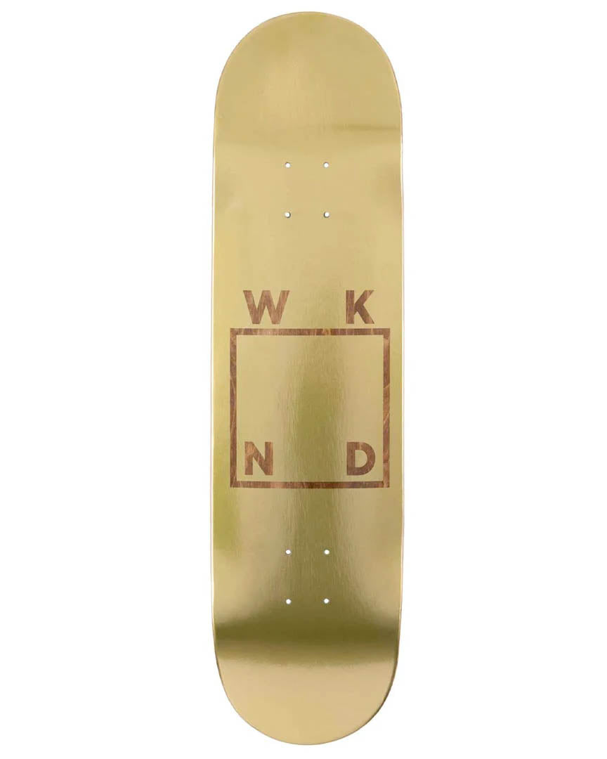 Gold Plated Logo Skateboard Deck - Gold Foil